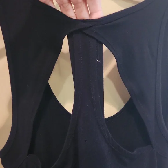 Fabletics Long Black Tank Top Style Dress Size Small - Picture 7 of 9